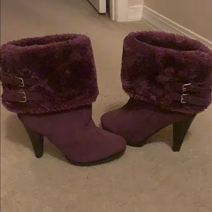 Purple boots